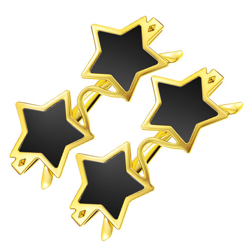 4Pcs Novelty Star Shaped Eyewear Multi Photo Booth Props 2