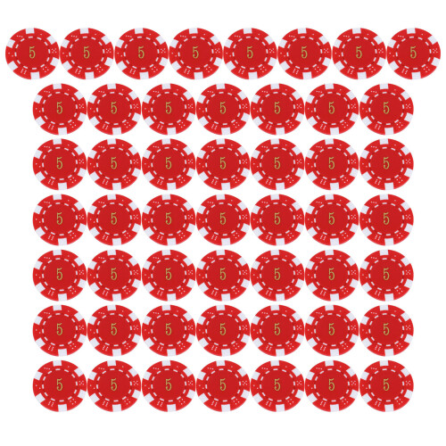 50Pcs Plastic Chips Game Counters Supply 2