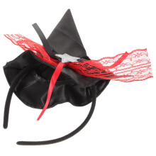 5Pcs Halloween Witch Hat Headband Hair Hoop For Party Cosplay
