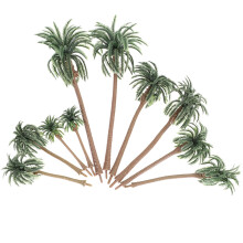 10 Stk. Kunststoff Palmenmodelle Für Tropisches Diy Grün