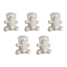 5 Unidades Oso Peluche Manualidades Escultura Diy