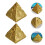 2 Pièces Figurine Pyramide Égyptienne En Résine Décor Bureau 9