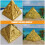 2 Pièces Figurine Pyramide Égyptienne En Résine Décor Bureau 7