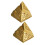 2 Pièces Figurine Pyramide Égyptienne En Résine Décor Bureau 10