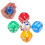 80 Pièces Dés Translucides 25 Mm 6 Faces Coins Arrondis 10