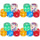 80 Pièces Dés Translucides 25 Mm 6 Faces Coins Arrondis 2