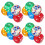 80 Pièces Dés Translucides 25 Mm 6 Faces Coins Arrondis 3