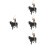 4 Ensembles Jouets Corrida Cowboy Figurines Réalistes 8