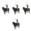 4 Ensembles Jouets Corrida Cowboy Figurines Réalistes 5