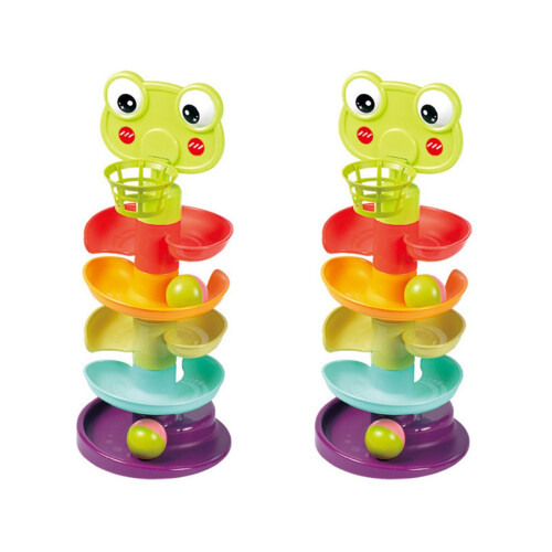 2 Sets Kids Assembling Stacking Toys Cartoon Animal Track 1