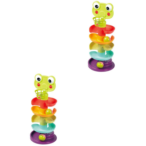 2 Sets Kids Assembling Stacking Toys Cartoon Animal Track 2
