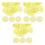 120Pcs Transparent Yellow Plastic Chips Counting Markers 6