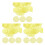120Pcs Transparent Yellow Plastic Chips Counting Markers 3