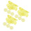 120Pcs Transparent Yellow Plastic Chips Counting Markers 7