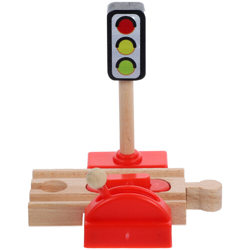 3Pcs Wooden Toy Train Accessory Railway Roadblock 1