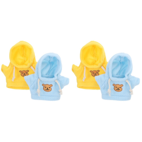 4 Unidades Ropa De Peluche Para , Con Capucha 1