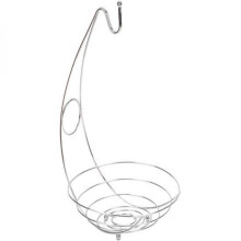 Dekorativ grøntsagsstativ, bordskål med hængende design og integreret bananholder, unik gave til husejere, frugtholder i flere niveauer med en