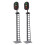 2Pcs Model Train Signals Diy Sand Table Decor Railroad Lamp 1