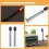 2Pcs Model Train Signals Diy Sand Table Decor Railroad Lamp 8