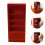 1Pc Bookcase Model Imitation Wooden Toy Simulation Prop For Decor 4