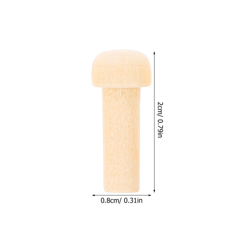 50 Pièces Bouchons D’Essieu Forme Champignon 0,79X0,31 Pour Artisanat 1