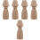 5 Pièces Figure Bois Jouet Déco Table Sable 6