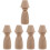 5 Pièces Figure Bois Jouet Déco Table Sable 7