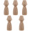 5 Pièces Figure Bois Jouet Déco Table Sable 5