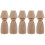 5 Pièces Figure Bois Jouet Déco Table Sable 11