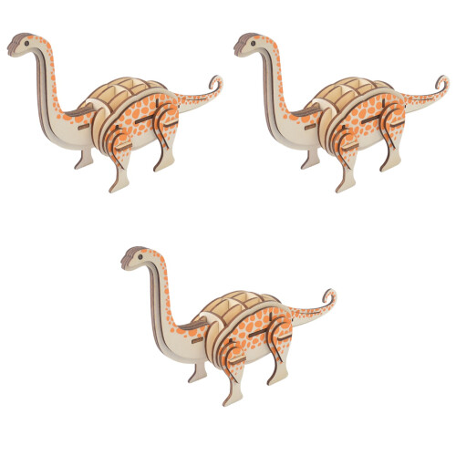 3 Piezas Madera 3D Montaje DIY Para Niños 2