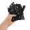 One Pair Half Finger PU Goth Punk Rivet Fingerless Gloves 4