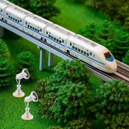 2Pcs Miniature Train Signal Lamp For Model Railway Diy 2