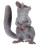 Grey Sugar Glider Statue Durable Plastic Tabletop Animal Ornament 4