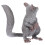 Grey Sugar Glider Statue Durable Plastic Tabletop Animal Ornament 2