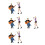 4 Sets Small Street Singer Sand Table Guitar Player Decor 11