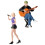 4 Sets Small Street Singer Sand Table Guitar Player Decor 3