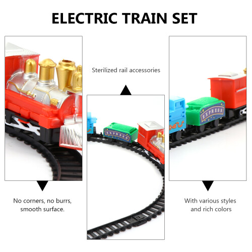 Christmas Electric Train Set For Kids With Plastic Suitcase 1