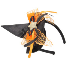 Halloween Party Headband With Tiny Witch Hat For Cosplay