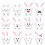 120Pcs Easters Rabbit Cupcake Decorations Elegant Rabbit Cupcake 7