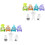 2Set Auto Mini Pull-Back Per Bambini ABS Assortiti 5