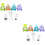 2Set Auto Mini Pull-Back Per Bambini ABS Assortiti 8