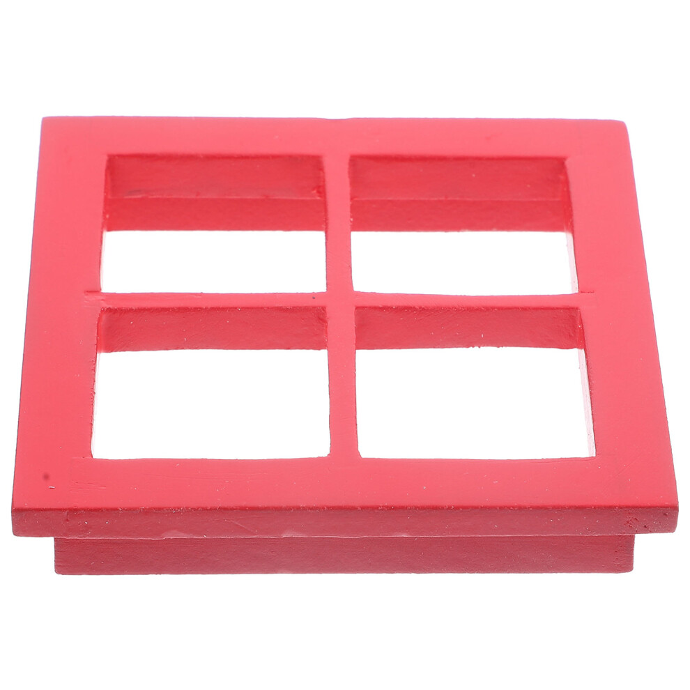 5 Sztuk Miniatury Kolorowych WitrażY Z Do Domku Lalkowego-image