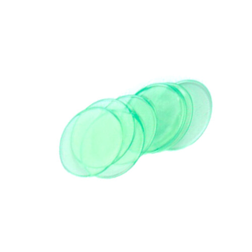 40 Pièces Jetons Transparent En Plastique Pour Comptage Et Vert 1