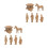 12 Statuette Terracotta Con Per Ufficio E Feng Shui 10
