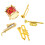 5Pcs Mini Musical Instrument Model House Simulation Instruments 5