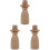 3 Piezas Madera Juguete Decoración Escritorio 4