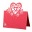 Pack Of 50 Heart Shape Table Setting Name Card Wedding Table-1 6