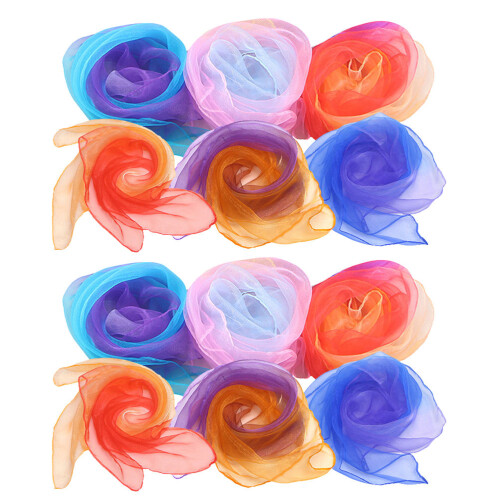 12 Pezzi Sciarpe Per Dell'Infanzia In Chiffon 1