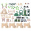 100Pcs Military Sand Table Kit Plastic Figures Assorted Color for Kids 1