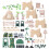 100Pcs Military Sand Table Kit Plastic Figures Assorted Color for Kids 7